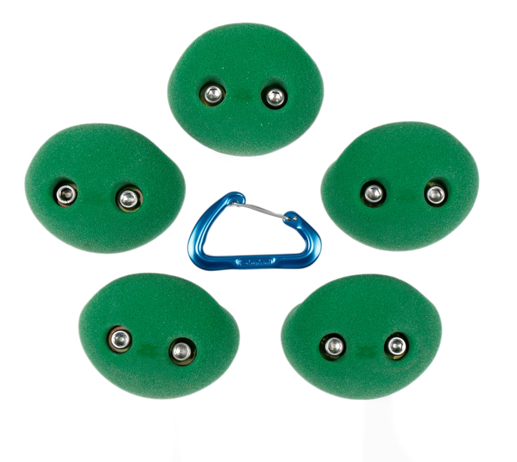 5 Pack 2Bolt Playground Simple Climbing Hold Atomik Climbing Holds