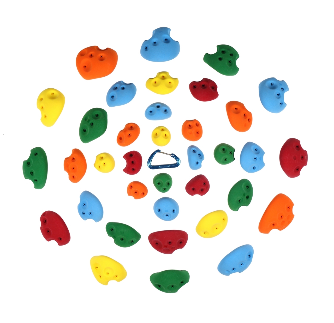 Screw On Assorted Earth Tones 36 Pack Divots BFF | Rock Climbing Holds 