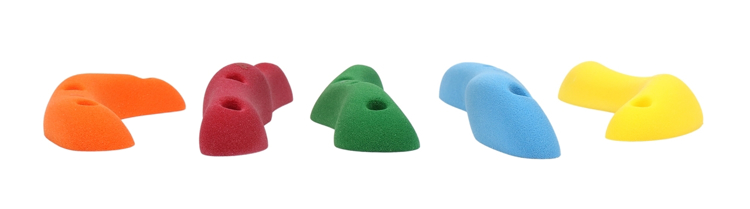 5 Pack Rail Screw-Ons Climbing Holds Mixed Bright Tones 