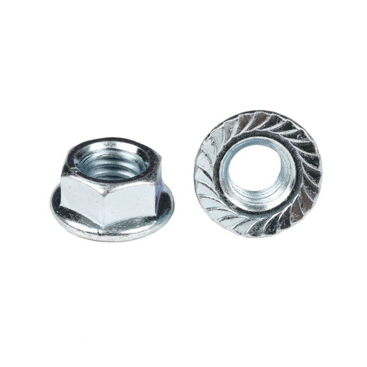 Picture of 3/8"-16 Zinc Serrated Flange Nut