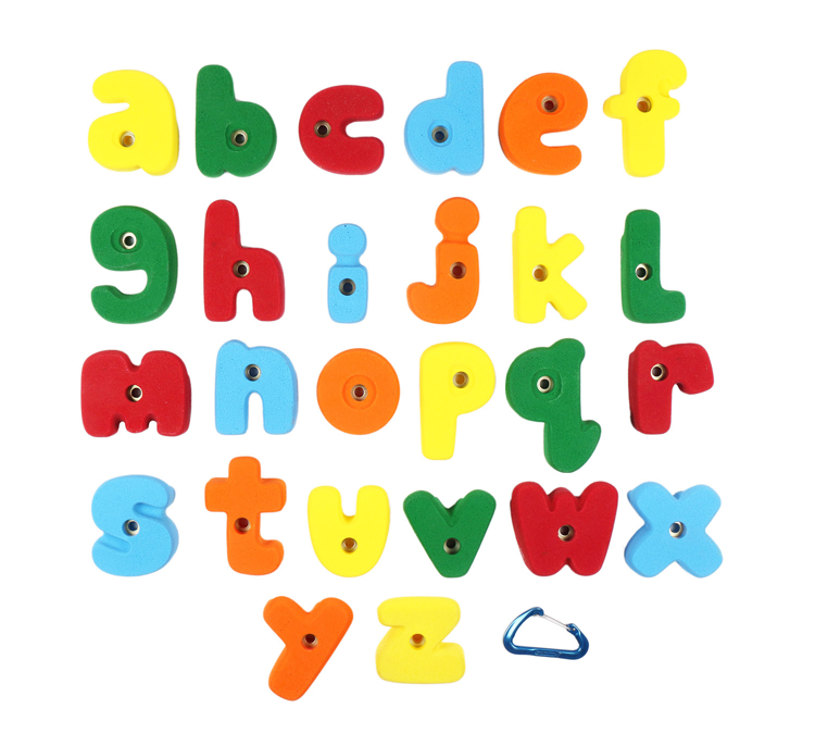 Picture of Medium Sized Letter Shaped Alphabet ABC Climbing Holds (Bolt-On)
