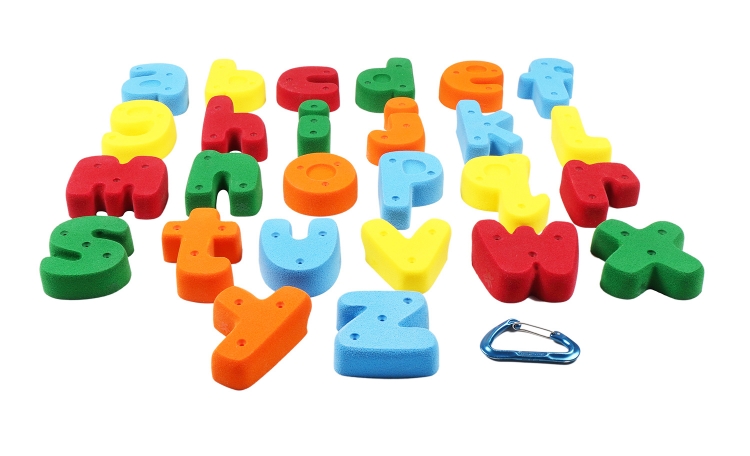 Picture of MEDIUM Sized Letter Shaped Alphabet ABC Climbing Holds (SCREW-ON)