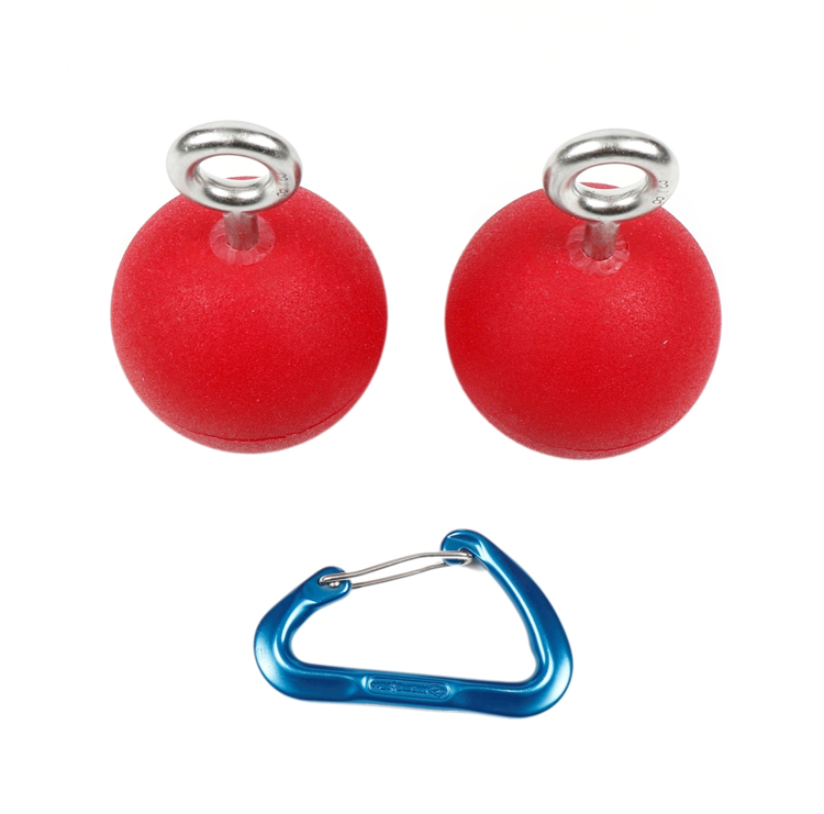 Picture of DEAL OF THE DAY 3-1/2" Hanging Ninja Balls (Set of 2) - RED