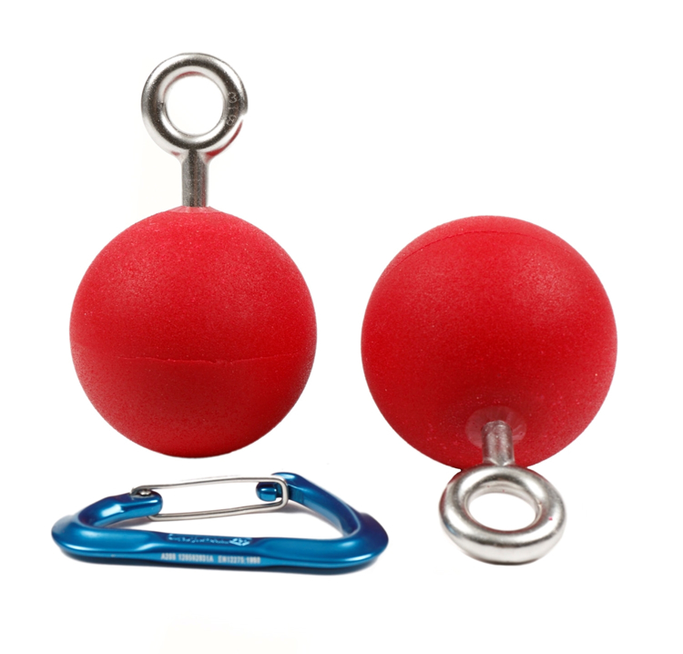 Picture of DEAL OF THE DAY 3-1/2" Hanging Ninja Balls (Set of 2) - RED