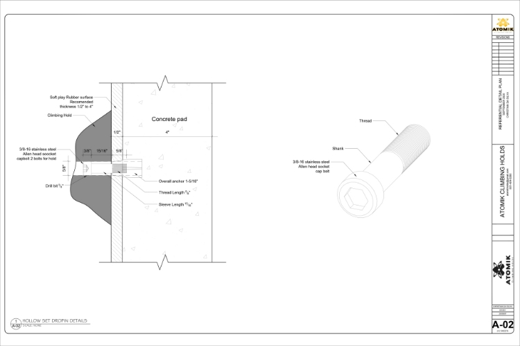 Picture of 4 Pack 2-Bolt Playground Climbing Holds Contractor Grade