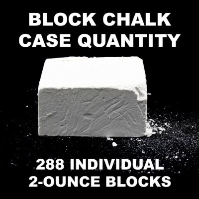 Picture of Full Case of Block Chalk (36 x 1 pound boxes)