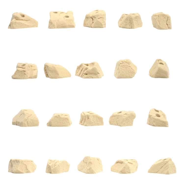 Picture of 20 Small Granite Low Angled Feet (Screw-On)