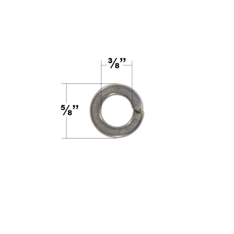 Picture of 3/8" Stainless Steel Split Lock Washer