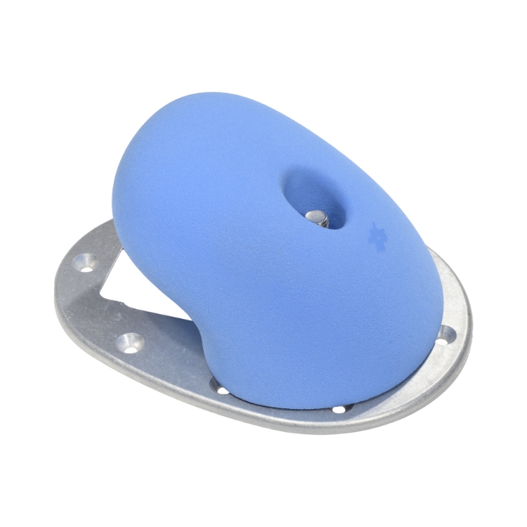 Picture of Removable Climbing Hold (STEEP WALL JUG) with Complete Bracket (One Hold Only With Key and Metal Baseplate Installed)