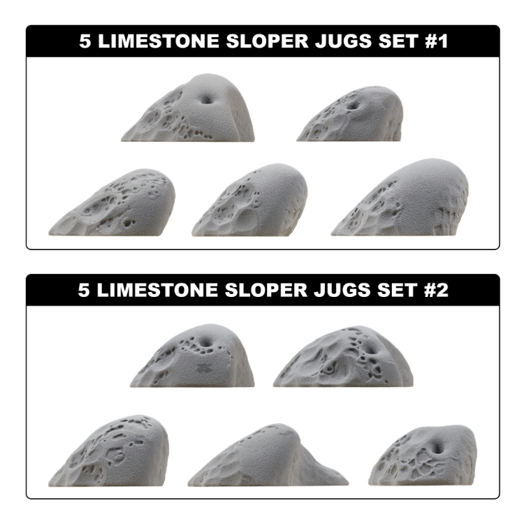 Picture of 5 Limestone Sloper Jugs (Sets 1 through 2)