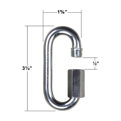 Picture of 3/8" Zinc Plated Quick Link
