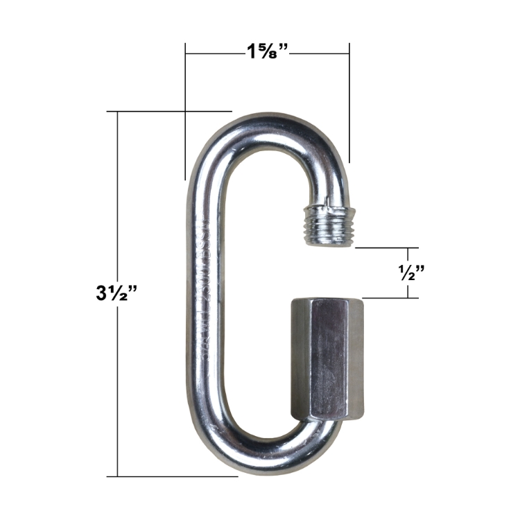 Picture of 3/8" Zinc Plated Quick Link