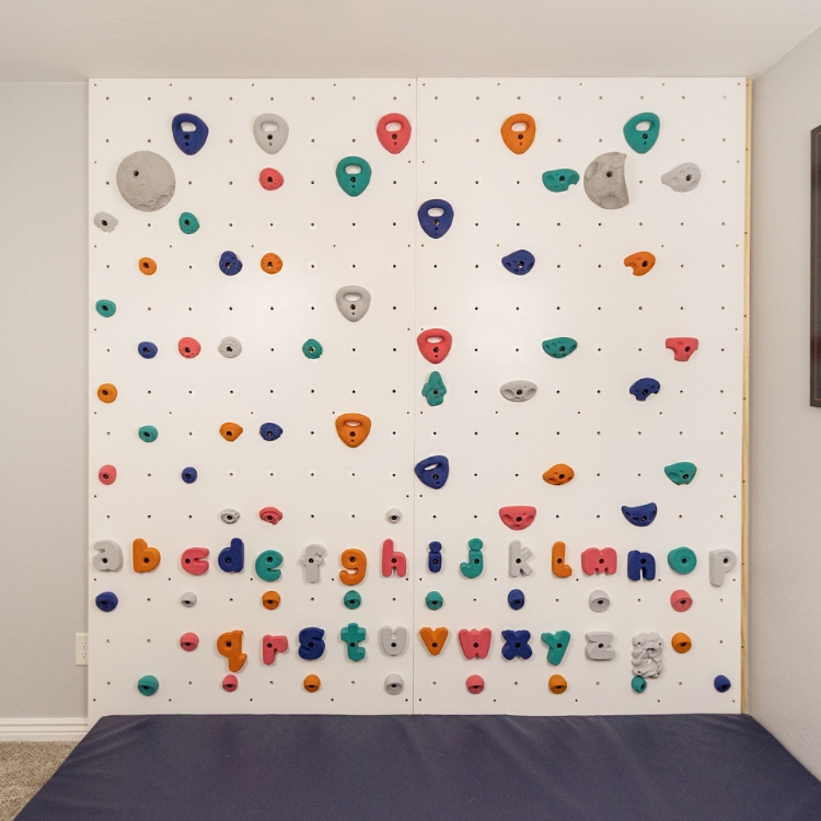 Picture of MEDIUM Sized Letter Shaped Alphabet ABC Climbing Holds (BOLT-ON)