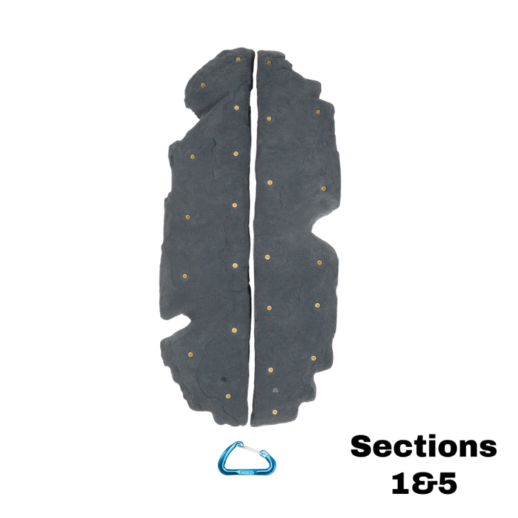Picture of XXL Granite Finger Crack Sections #5 and #6 (Two Holds) (Flaring) Home Wall Friendly Size