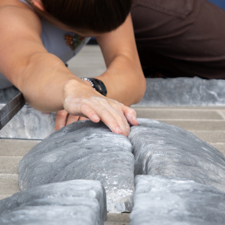 Picture of XXL Granite Finger Crack Sections #5 and #6 (Two Holds) (Flaring) Home Wall Friendly Size