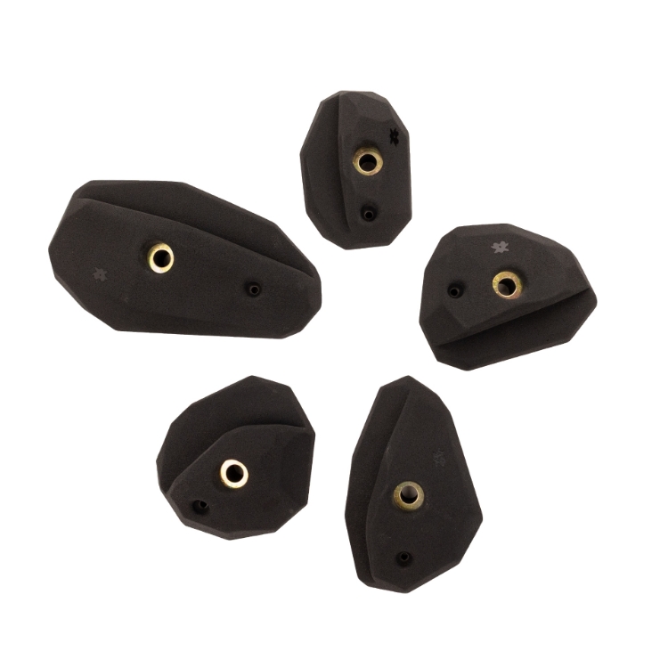 Picture of DOD: 5 Medium Facet Crimps (Steep Wall) - Black