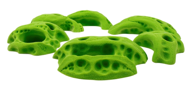 Picture of 2 Bolt Playground Climbing Holds - Limestone - 6 Pack