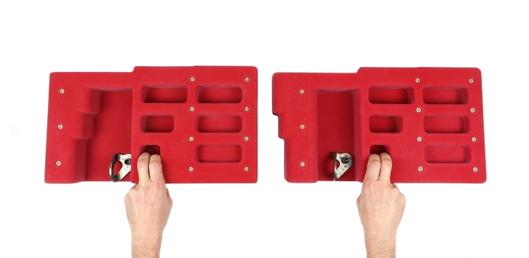 Picture of Atomik Grip Training HangBoard (3 Row)(Two pieces)