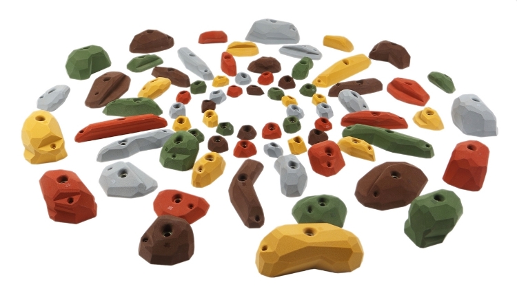 Picture of 75 Pack Facets (Feet, Crimps, Pinches, Jugs)