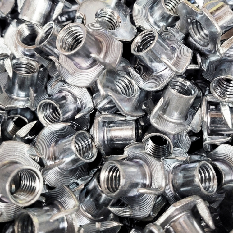 Picture of T-nut (4-Prong Zinc)