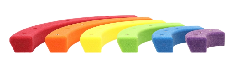 Picture of 6 Pack of Rainbow Rails (Screw-On)