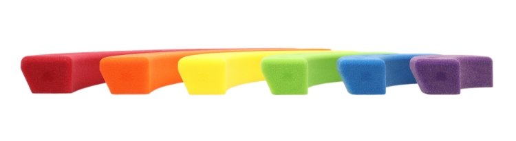 Picture of 6 Pack of Rainbow Rails (Screw-On)