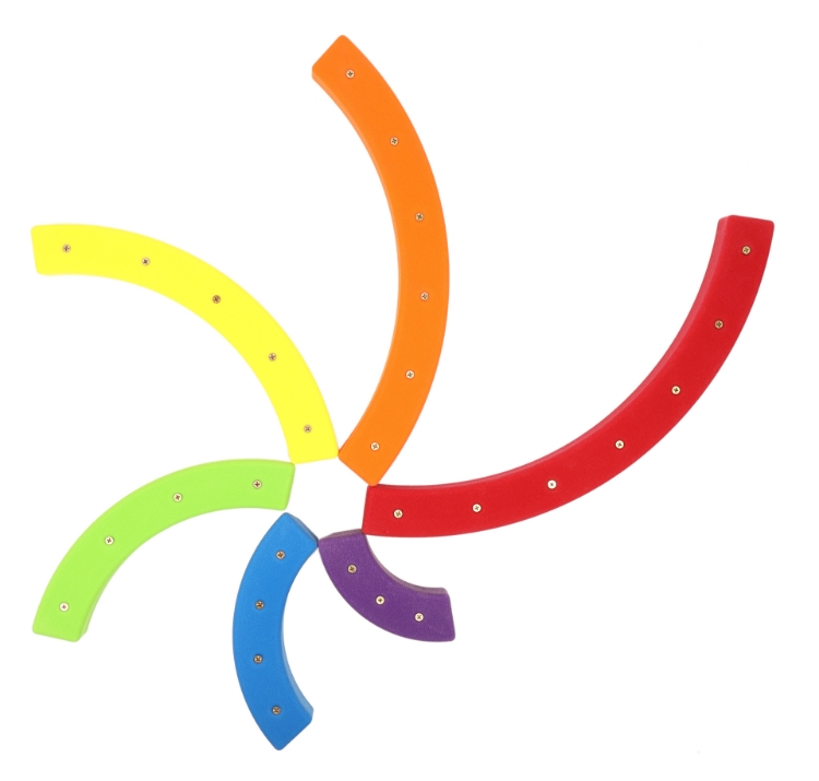 Picture of 6 Pack of Rainbow Rails (Screw-On)