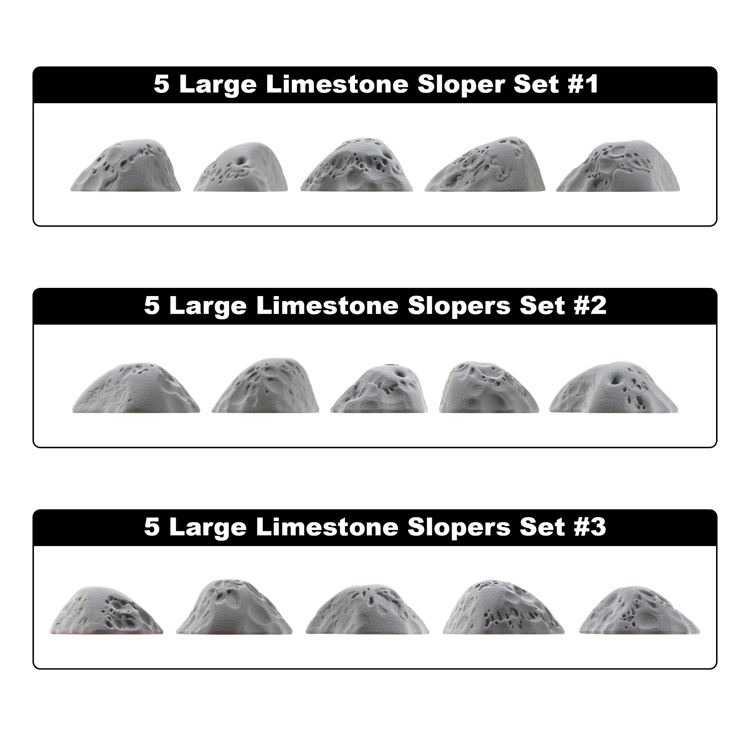 Picture of 5 Limestone Mini Slopers (Sets 1 through 3)