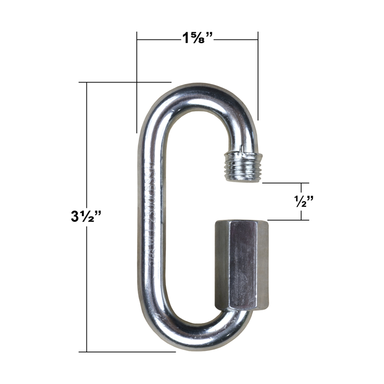 Picture of 3/8" Zinc Plated Quick Link